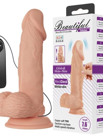Bursa Erotik Shop 21,8 cm Titreşimli Gerçekçi Kalın Dildo Penis