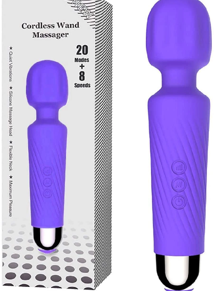 Cordles wand masseger purple