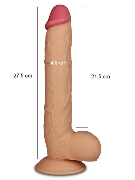 Bursa Erotik Shop 27,5 cm Gerçekçi Dev Dildo Penis