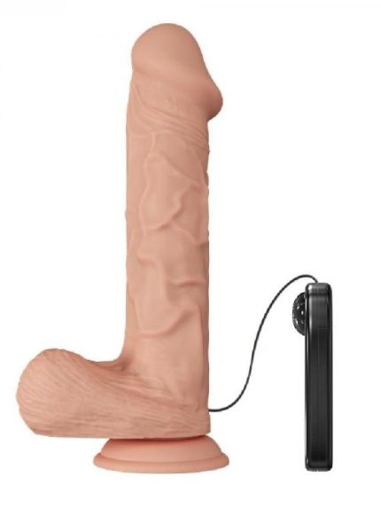 Bursa Erotik Shop 26 cm Titreşimli Gerçekçi Kalın Dildo Penis