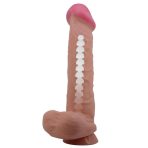 Bursa Erotik Shop 26 cm Kıkırdak Yapılı Çift Katmanlı Gerçekçi Melez Dildo