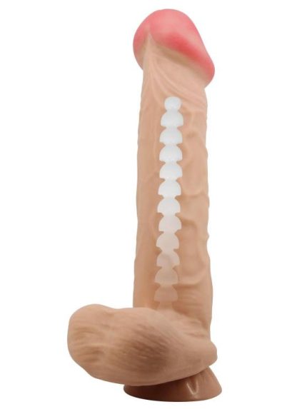 Bursa Erotik Shop 26 cm Kıkırdak Yapılı Çift Katmanlı Gerçekçi Dildo