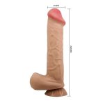 Bursa Erotik Shop 26 cm Kıkırdak Yapılı Çift Katmanlı Gerçekçi Dildo