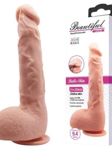 Bursa Erotik Shop 24 cm Realistik Vantuzlu Dildo Penis