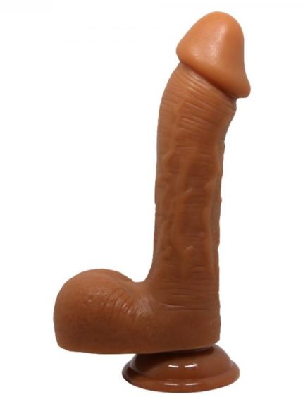 Bursa Erotik Shop 23,5 cm Realistik Vantuzlu Melez Dildo Penis