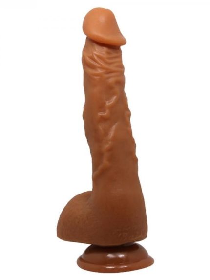 Bursa Erotik Shop 25,2 cm Realistik Vantuzlu Melez Dildo Penis