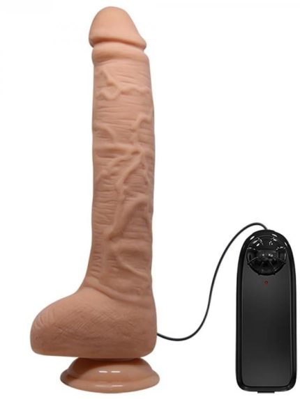 Bursa Erotik Shop 28 cm Titreşimli Gerçekçi Kalın Dildo Penis
