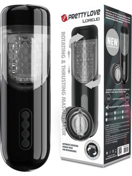 USB Şarjlı Rotasyonlu Mastürbatör