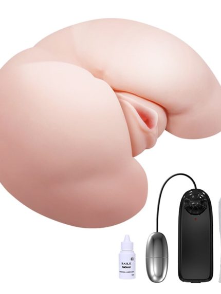 Bursa Erotik Shop 2 İşlevli Isıtmalı Titreşimli Suni Vajinal ve Anal Masturbatör