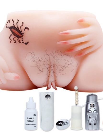 Bursa Erotik Shop 2 işlevli Ses Özellikli Titreşimli Realistik Kalça Suni Anal & Vajina