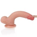 Bursa Erotik Shop 20 CM Yumuşak Dokulu Çift Katmanlı Platin Silikon Realistik Penis