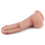 Bursa Erotik Shop 20 CM Yumuşak Dokulu Çift Katmanlı Platin Silikon Realistik Penis
