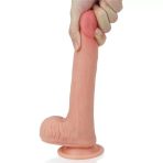 Bursa Erotik Shop 20 CM Yumuşak Dokulu Çift Katmanlı Platin Silikon Realistik Penis