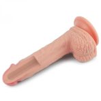 Bursa Erotik Shop 22 CM Yumuşak Dokulu Çift Katmanlı Platin Silikon Realistik Penis