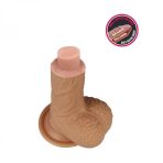 Bursa Erotik Shop 22 CM Yumuşak Dokulu Çift Katmanlı Platin Silikon Realistik Penis