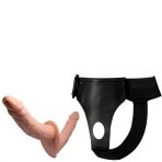 Bursa Erotik Shop Belden Bağlamalı Çift Taraflı İçi Dolu Strapon Penis