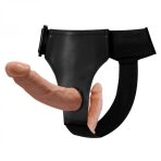 Bursa Erotik Shop Belden Bağlamalı Çift Taraflı İçi Dolu Strapon Penis