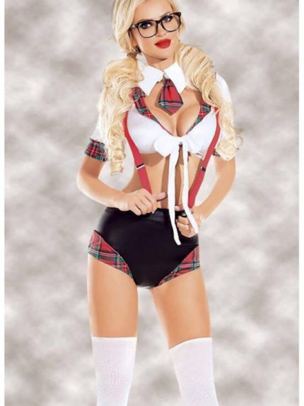 Bursa Erotik Shop Beyaz Liseli Kız Kostümü