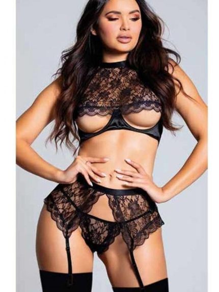 Bursa Erotik Shop Göğüs Dekolteli Jartiyer Takım