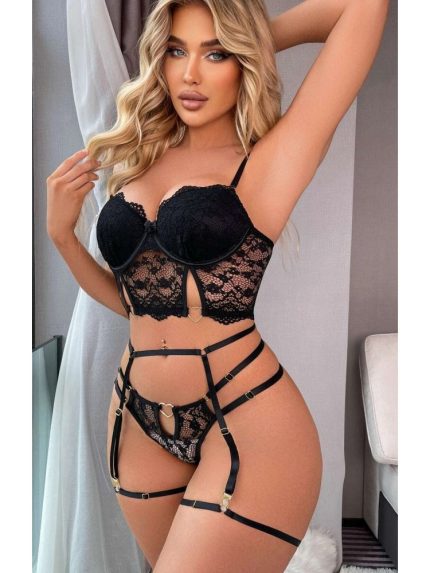 Bursa Erotik Shop Jartiyerli Büstiyer Fantazi Takım