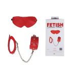 Bursa Erotik Shop Maske Kelepçe Set Kırmızı