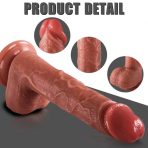 Bursa Erotik Shop Master Perfection Dildo Derek - Isıtmalı İleri Geri Hareketli ve Rotasyonlu Gerçekçi Damarlı Yapay Penis