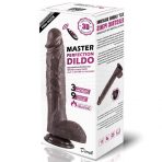 Bursa Erotik Shop Master Perfection Dildo Derek - Isıtmalı İleri Geri Hareketli ve Rotasyonlu Gerçekçi Damarlı Zenci Yapay