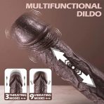 Bursa Erotik Shop Master Perfection Dildo Frank - Isıtmalı İleri Geri Hareketli ve Rotasyonlu Gerçekçi Damarlı Zenci Yapay Penis