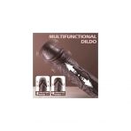 Bursa Erotik Shop Master Perfection Dildo Frank - Isıtmalı İleri Geri Hareketli ve Rotasyonlu Gerçekçi Damarlı Zenci Yapay Penis