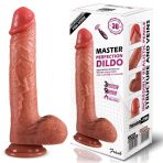 Bursa Erotik Shop Master Perfection Dildo Frank - Isıtmalı İleri Geri Hareketli ve Rotasyonlu Gerçekçi Damarlı Yapay Penis