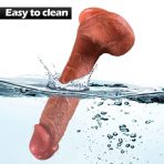 Bursa Erotik Shop Master Perfection Dildo Frank - Isıtmalı İleri Geri Hareketli ve Rotasyonlu Gerçekçi Damarlı Yapay Penis