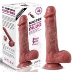 Bursa Erotik Shop Master Perfection Dildo Jake - Isıtmalı İleri Geri Hareketli ve Rotasyonlu Gerçekçi Damarlı Yapay Penis