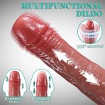 Bursa Erotik Shop Master Perfection Dildo Louis - Isıtmalı İleri Geri Hareketli ve Rotasyonlu Gerçekçi Damarlı Yapay Penis