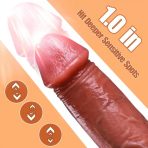 Bursa Erotik Shop Master Perfection Dildo Micheal - Isıtmalı İleri Geri Hareketli ve Rotasyonlu Gerçekçi Damarlı Yapay Penis