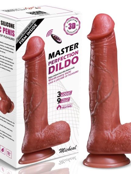 Bursa Erotik Shop Master Perfection Dildo Micheal - Isıtmalı İleri Geri Hareketli ve Rotasyonlu Gerçekçi Damarlı Yapay Penis