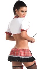 Bursa Erotik Shop Mini Etekli Liseli Kostümü