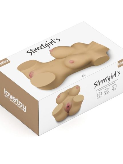 Bursa Erotik Shop Yarım Vücut Anal Vajinal Silikon Seksi Masturbator - Street Girl