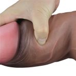 Bursa Erotik Shop Yeni Nesil Çift Katmanlı 18,2 cm Realistik Kalın Dildo Penis