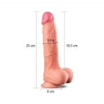 Bursa Erotik Shop Yeni Nesil Çift Katmanlı 25 cm Realistik Dildo Penis