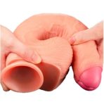 Bursa Erotik Shop Yeni Nesil Çift Katmanlı 28 cm Realistik Dildo Penis