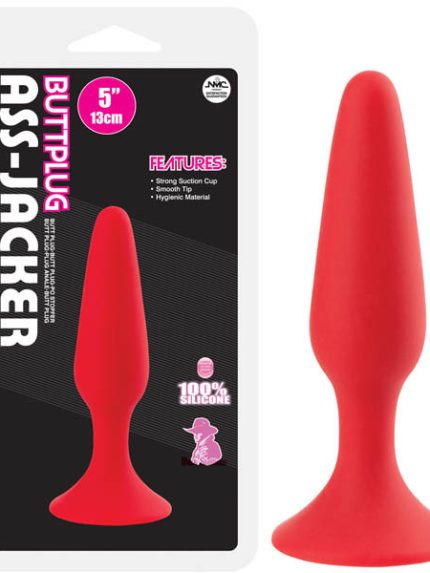 Bursa Erotik Shop Ass Jacker 4.5″ Silikon Anal Tıkaç Kırmızı
