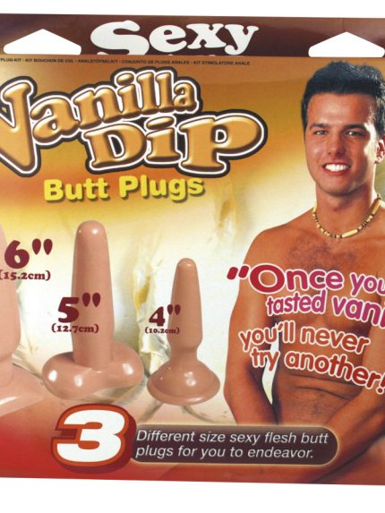 Bursa Erotik Shop Vanilla Dip 3'lü Anal Tıkaç Seti